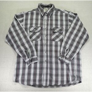 Vintage FiveBrother Men's XL Tallman Heavy Flannel Shirt Button Long Sleeve
